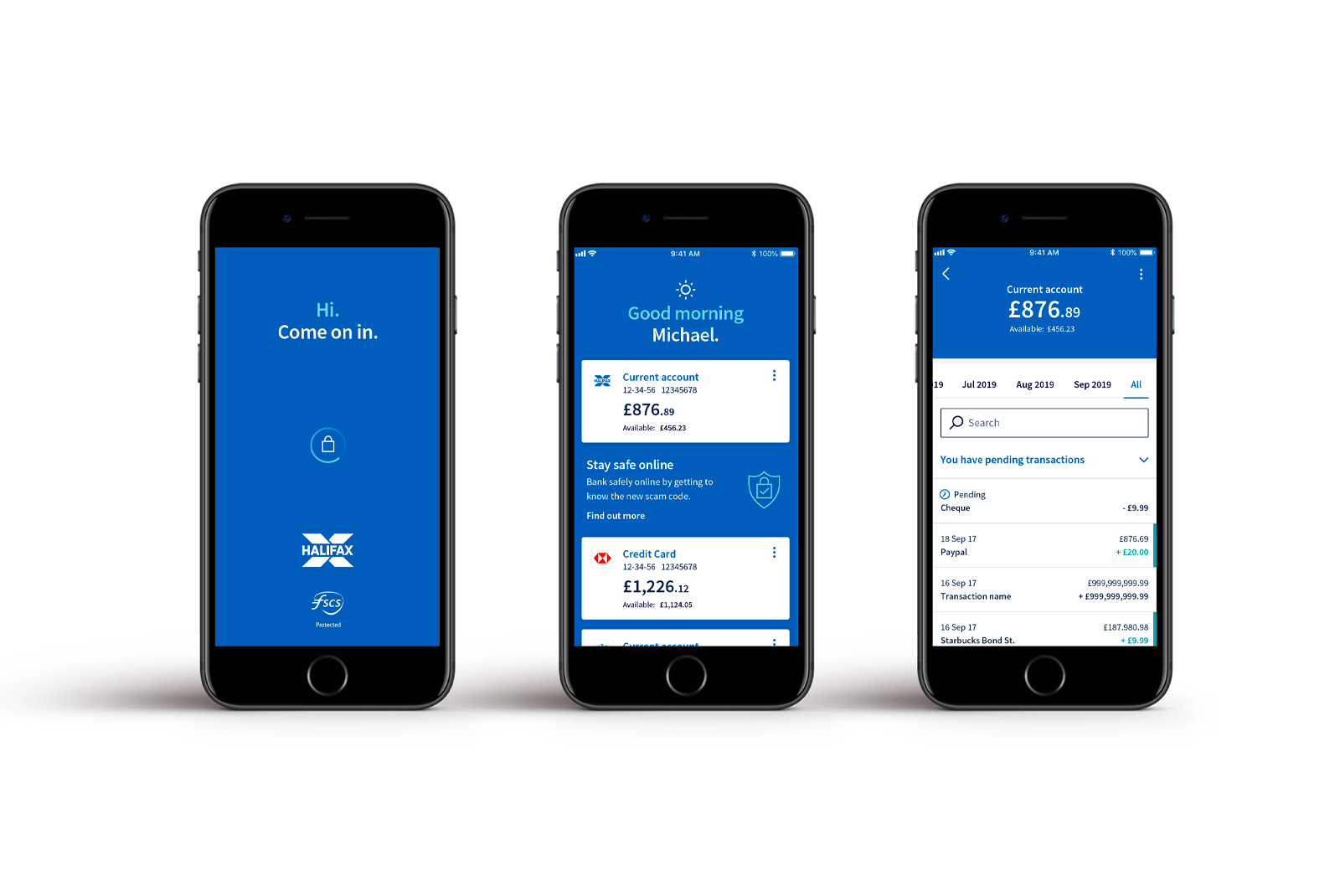 Halifax app design