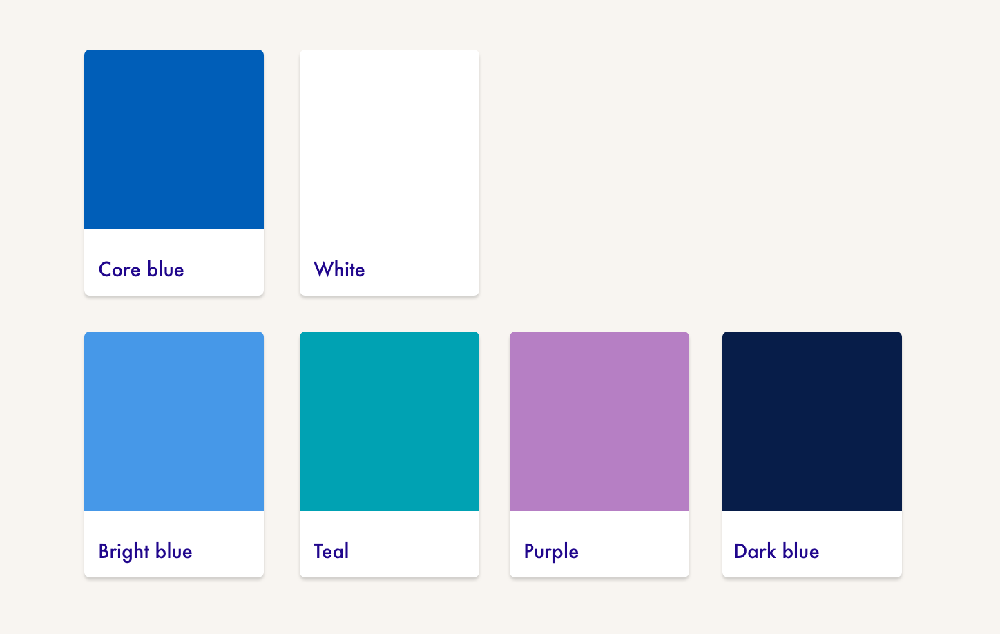 The primary digital colour palette